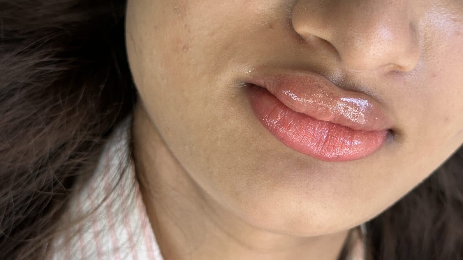 Lip blush coral result