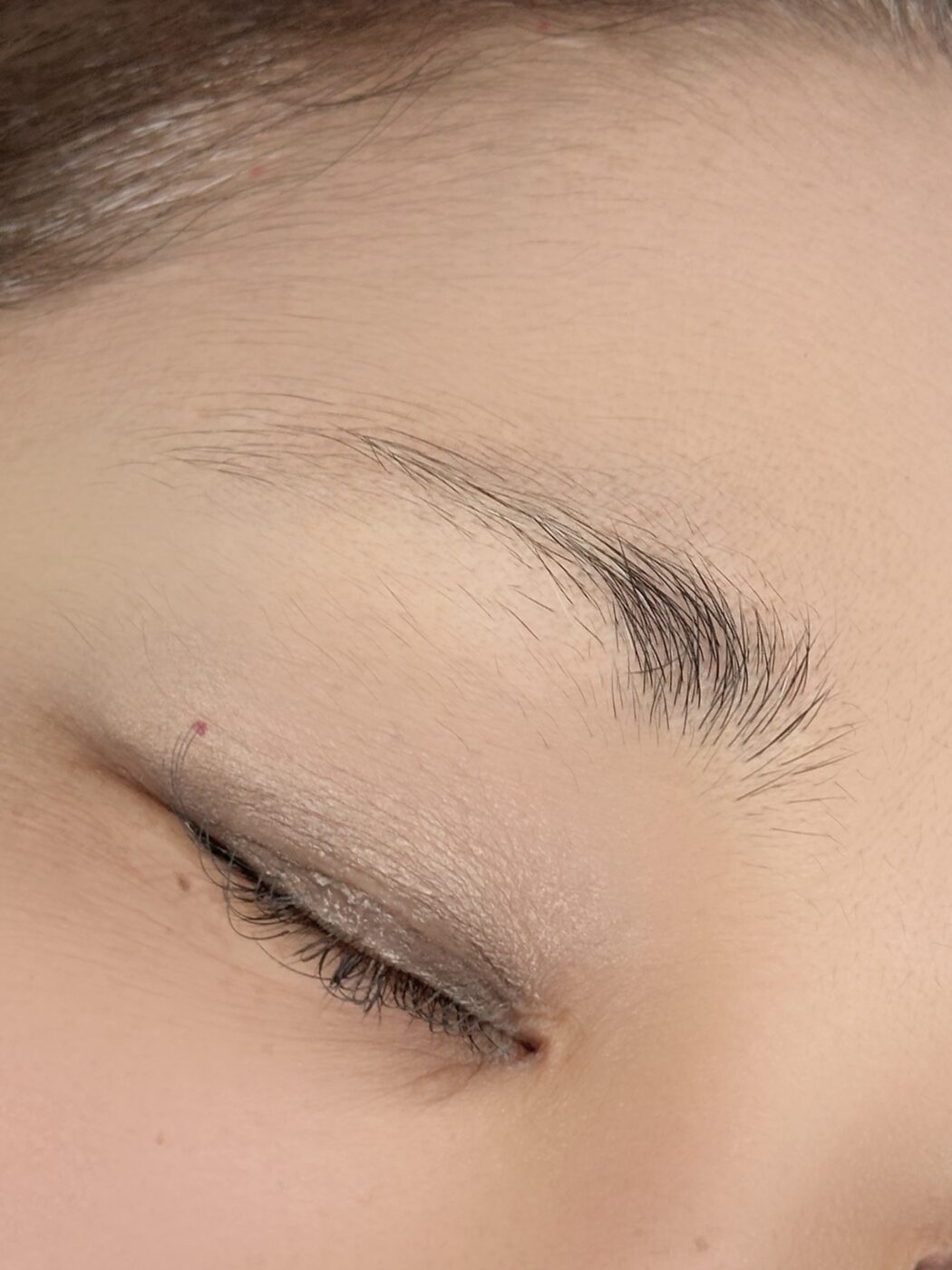 คิ้วลายเส้น (เส้นขน) — before